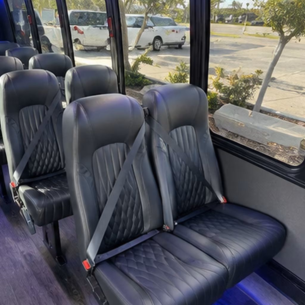 quincy 30 passenger minibus inside