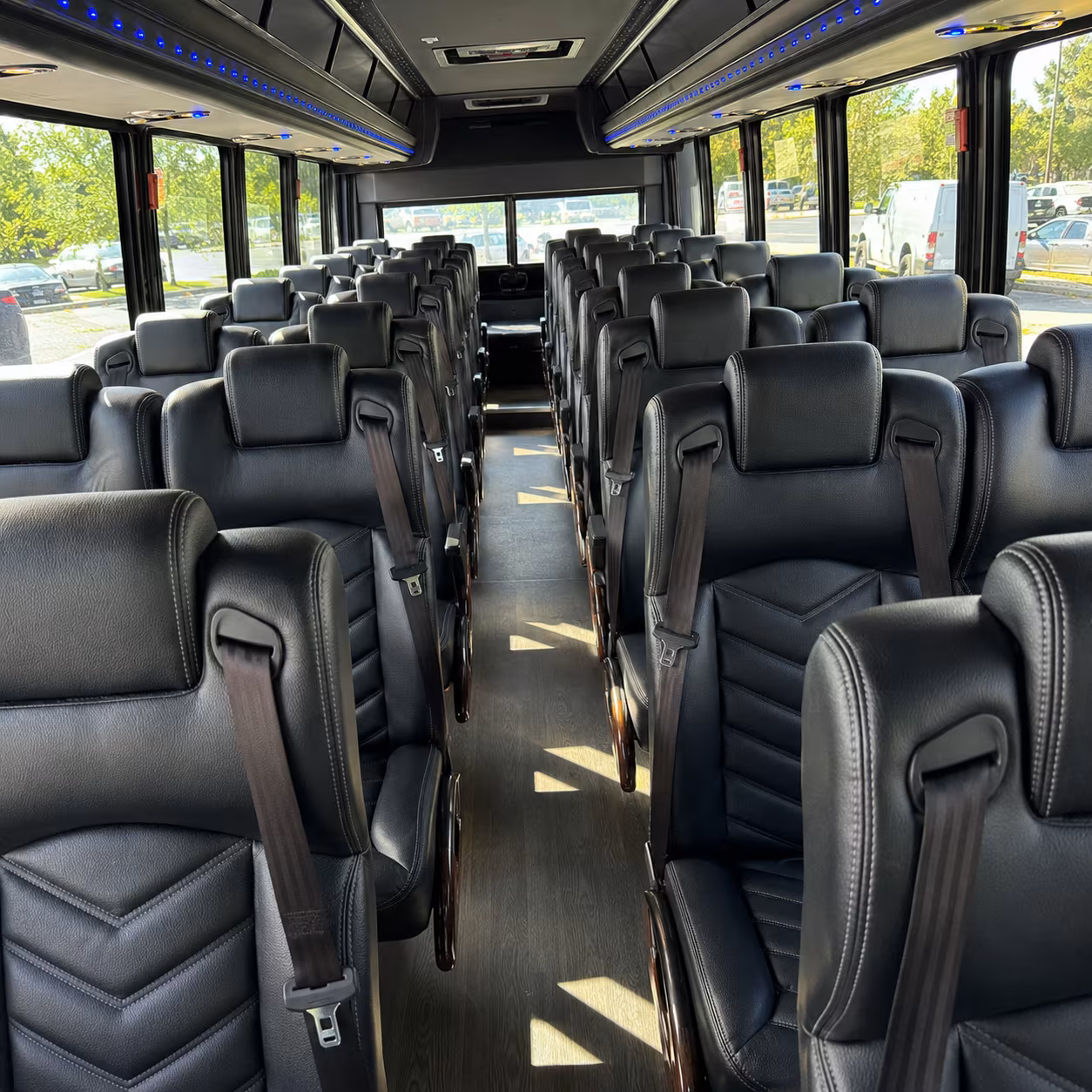 quincy 30 passenger minibus interior