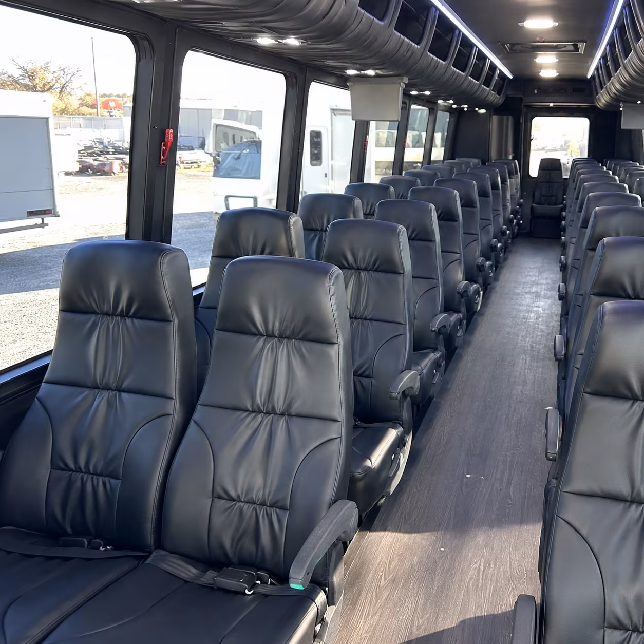 quincy 35 passenger minibus inside
