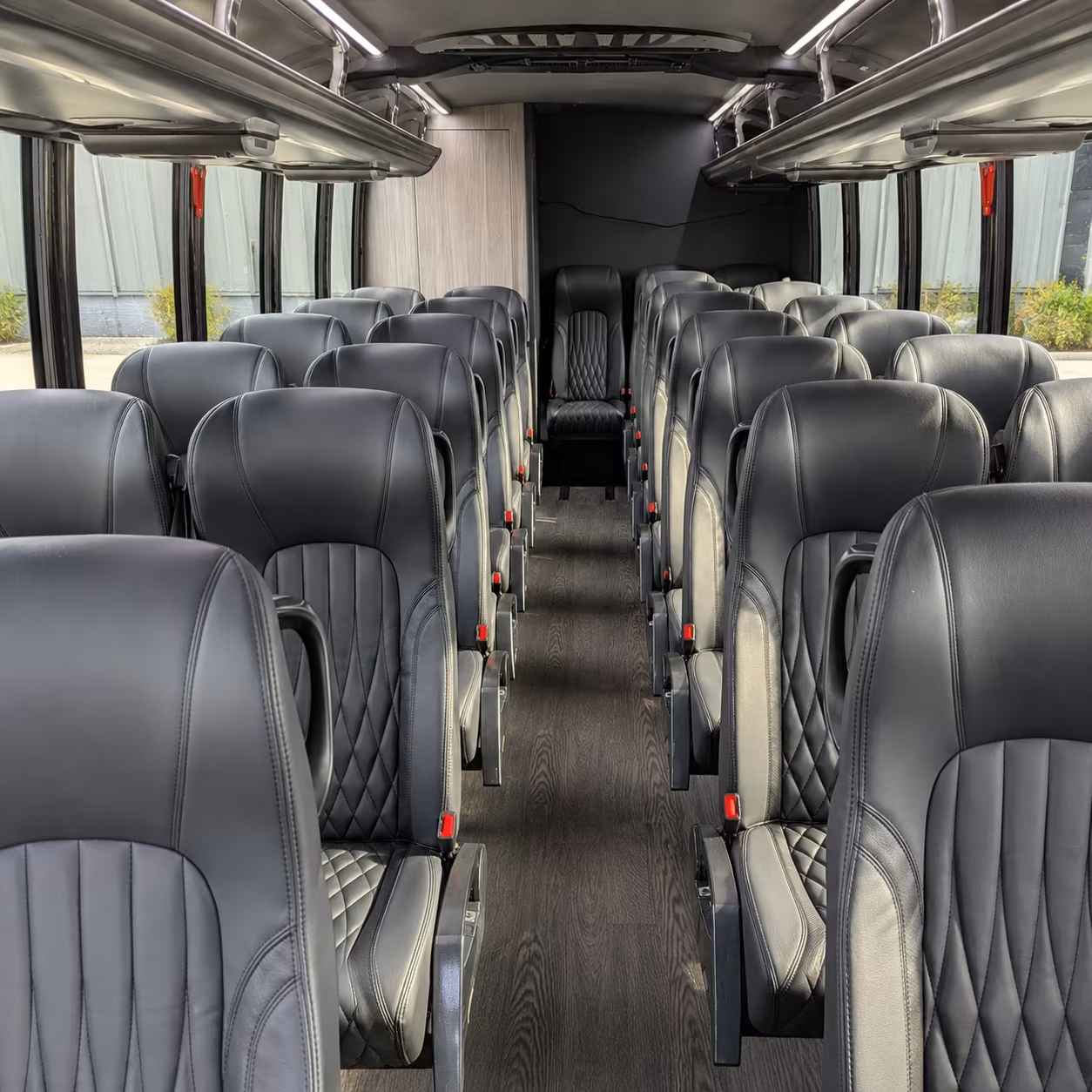 quincy 35 passenger minibus interior