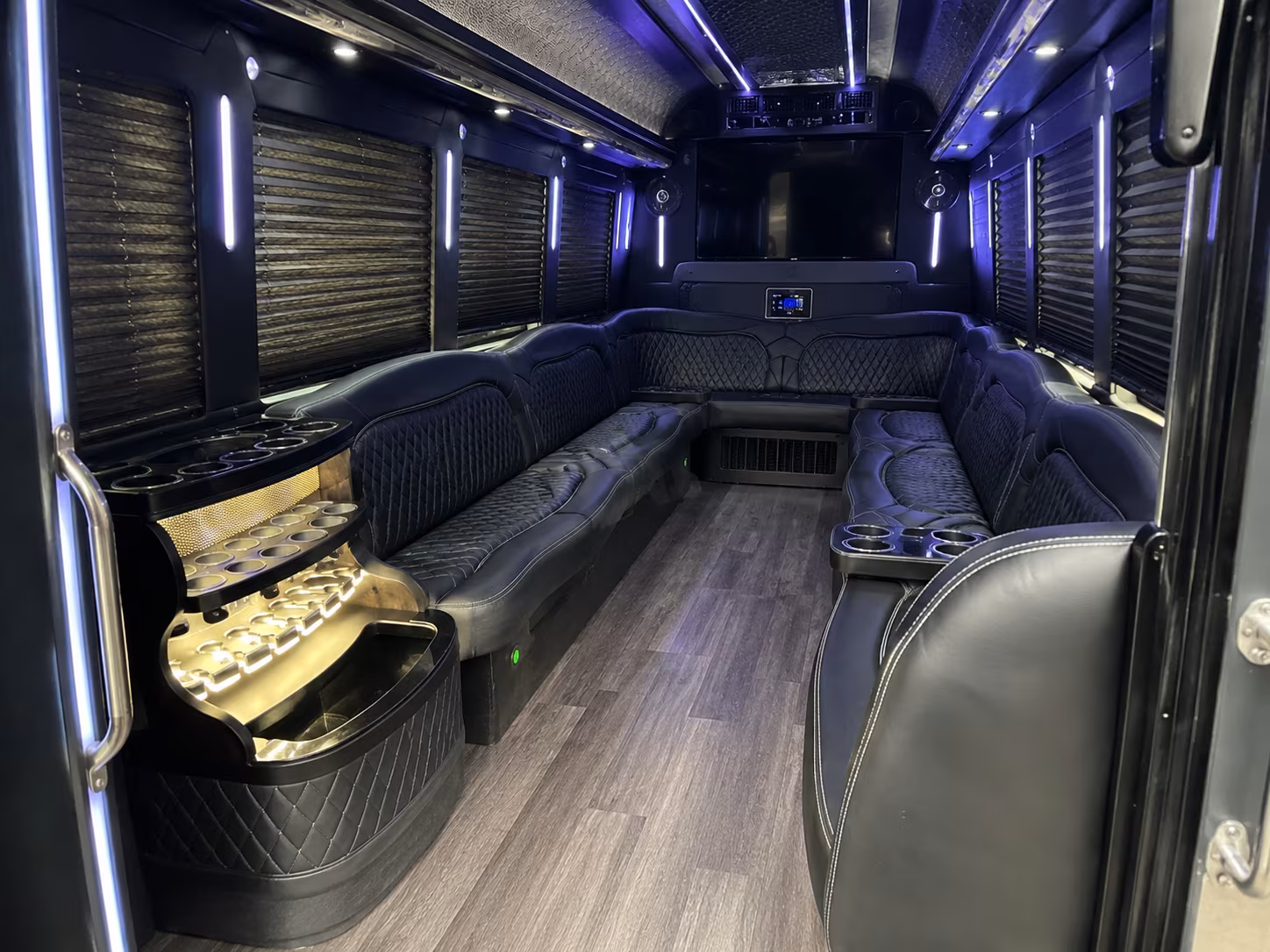 quincy bostons seaport waterfront party bus rental