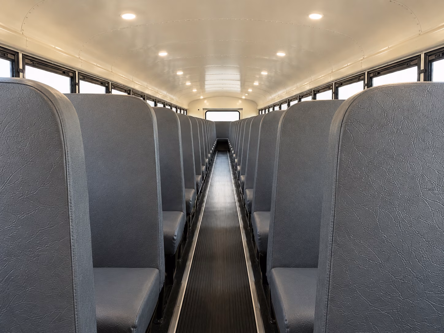 quincy school bus inside