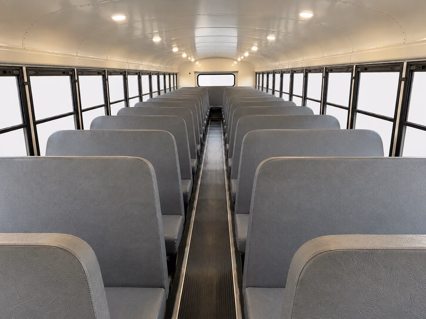 quincy school bus interior